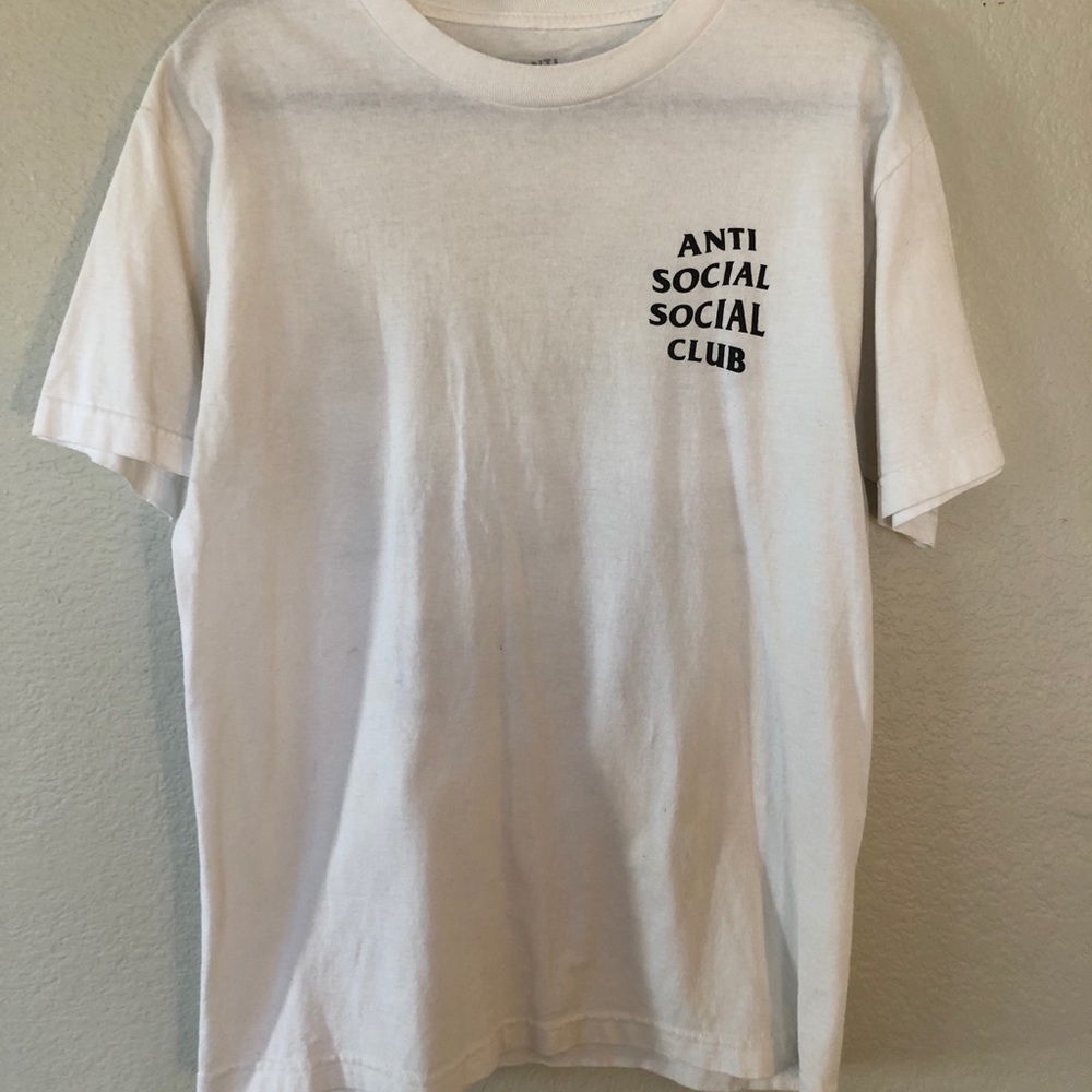 anti social social club standard white t